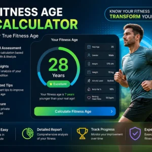 Fitness Age Calculator – Check Your Real Fitness Age Online